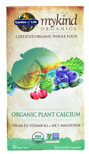 Garden of Life Mykind Organics Plant Calcium - 180 vcaps - Vitamins & Minerals at MySupplementShop by Garden of Life