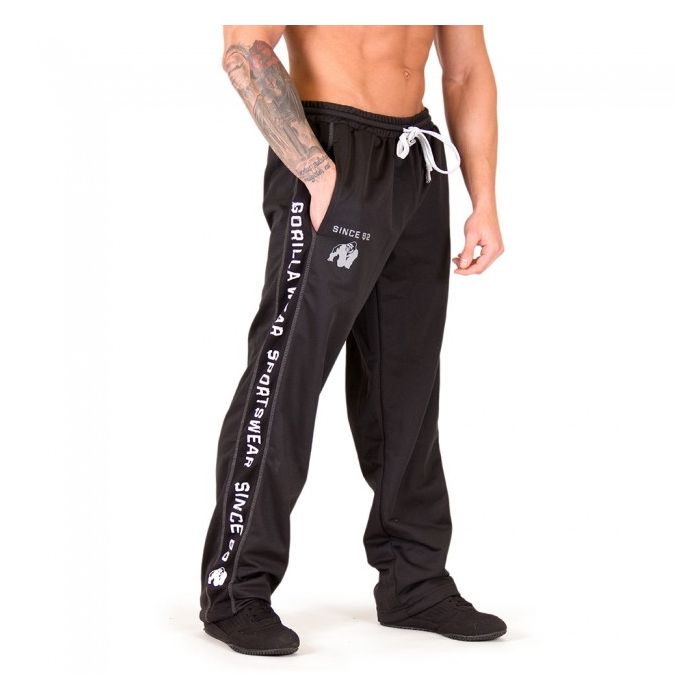 Gorilla Wear Functional Mesh Pants - Black/White - Small/Medium - Pants at MySupplementShop by Gorilla Wear