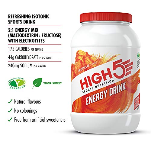 High 5 Energy Drink 2.2kg Tropical - Sports Nutrition at MySupplementShop by High 5