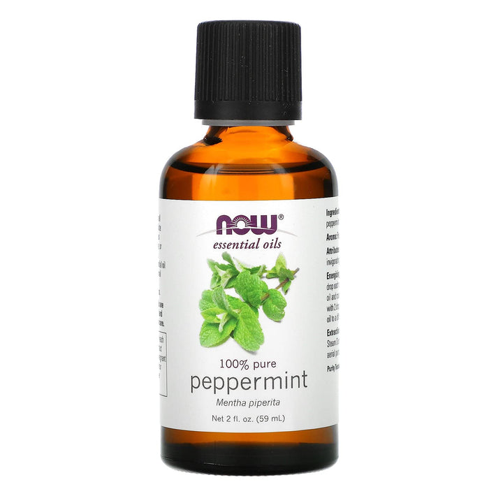 NOW Foods Essential Oil, Peppermint Oil - 59 ml. - Health and Wellbeing at MySupplementShop by NOW Foods