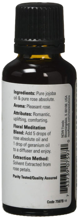 NOW Foods Essential Oil, Rose Absolute Oil - 30 ml. - Health and Wellbeing at MySupplementShop by NOW Foods