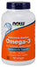 NOW Foods Omega-3 Enteric Coated - 180 softgels - Omegas, EFAs, CLA, Oils at MySupplementShop by NOW Foods