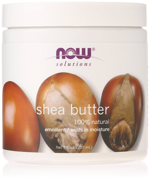 NOW Foods Shea Butter 100% Natural 207ml - Health and Wellbeing at MySupplementShop by NOW Foods