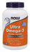 NOW Foods Ultra Omega-3 (In Fish Gelatin Softgels) - 180 fish softgels - Health and Wellbeing at MySupplementShop by NOW Foods