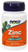 NOW Foods Zinc, 50mg - 100 tabs - Vitamins & Minerals at MySupplementShop by NOW Foods
