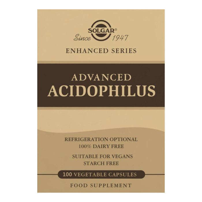 Solgar Advanced Acidophilus 100 Caps | High-Quality Sports Nutrition | MySupplementShop.co.uk