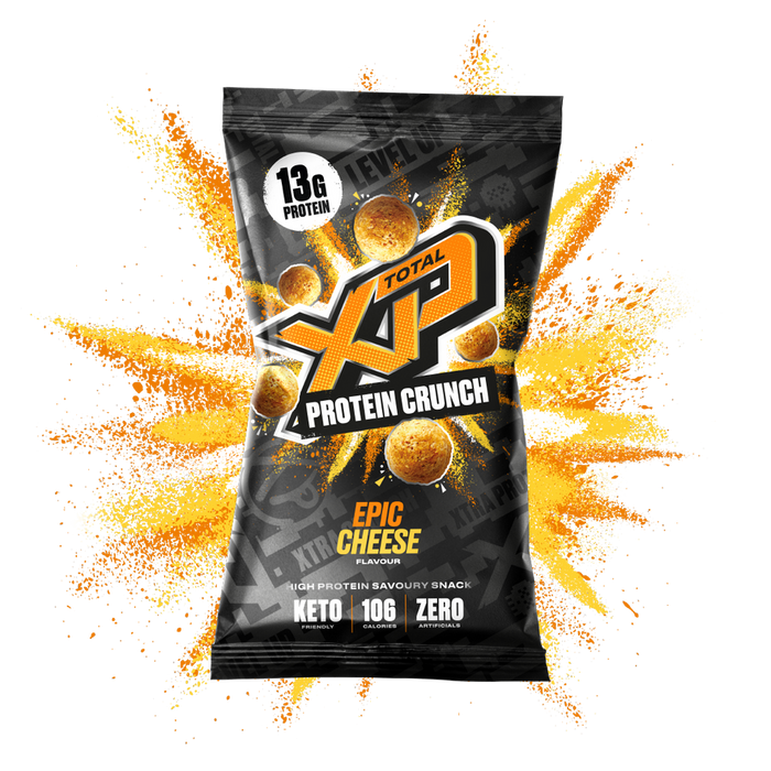 TOTAL XP Protein Crunch - Tasty High Protein Snacks 12 x 24g - Savoury Snack at MySupplementShop by Total XP