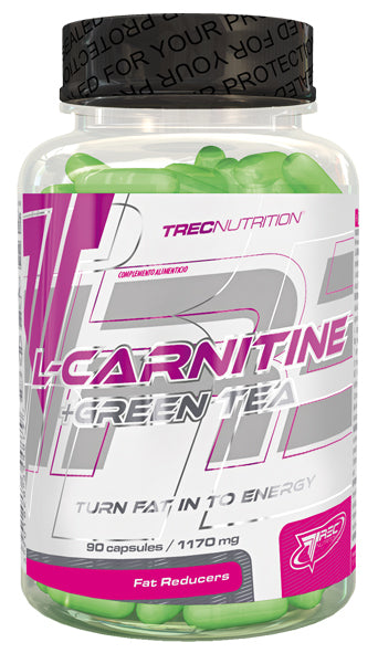 Trec Nutrition L-Carnitine + Green Tea - 90 caps | High-Quality Fat Burners | MySupplementShop.co.uk