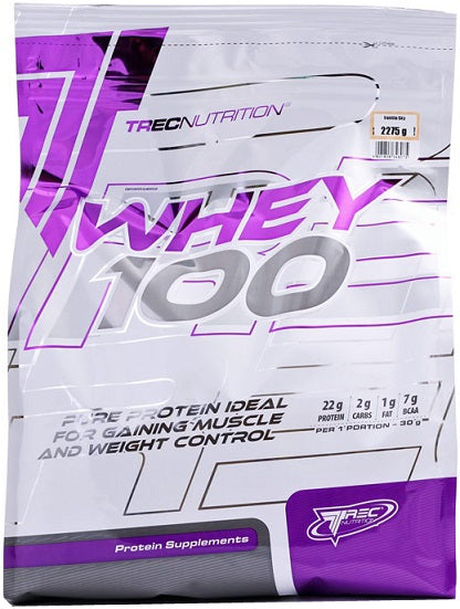 Trec Nutrition Whey 100, Chocolate - 2275 grams | High-Quality Protein | MySupplementShop.co.uk