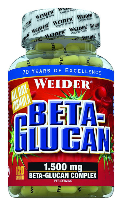 Weider Beta-Glucan - 120 caps - Health and Wellbeing at MySupplementShop by Weider