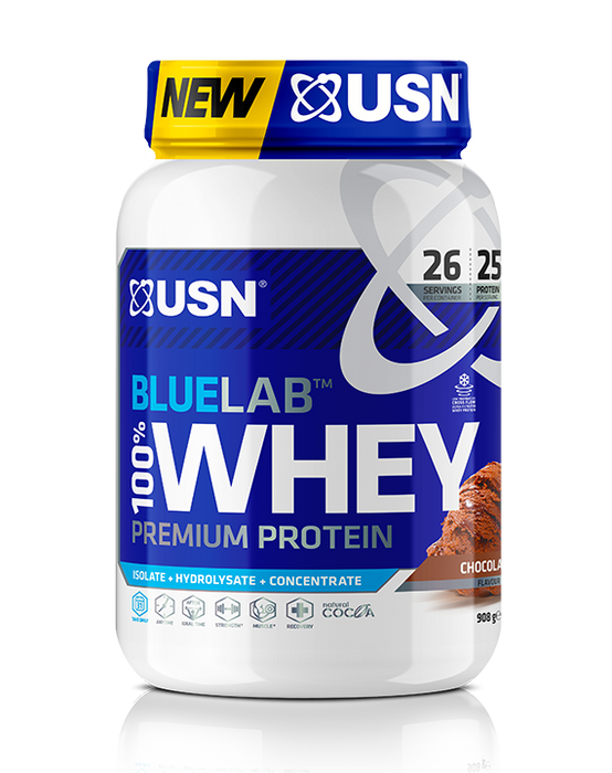 USN Blue Lab 100 Percent Whey Premium Protein 908g | High-Quality Sports Nutrition | MySupplementShop.co.uk