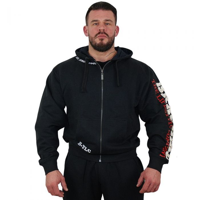 Brachial Zip Hoodie Gym - Black/White