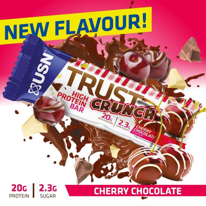 USN TRUST Crunch Protein Bars 12 x 60g | High-Quality Sports Nutrition | MySupplementShop.co.uk