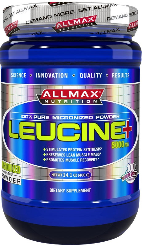 AllMax Nutrition Leucine +, 5000mg - 400 grams | High-Quality Amino Acids and BCAAs | MySupplementShop.co.uk