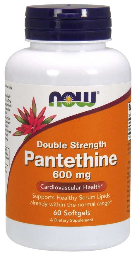 NOW Foods Pantethine, 600mg Double Strength - 60 softgels | High-Quality Combination Multivitamins & Minerals | MySupplementShop.co.uk