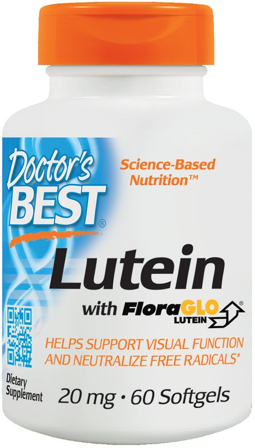 Doctor's Best Lutein with FloraGLO, 20mg - 60 softgels | High-Quality Health and Wellbeing | MySupplementShop.co.uk