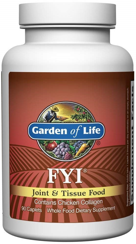 Garden of Life FYI Joint & Tissue Food - 90 caplets | High-Quality Vitamins, Minerals & Supplements | MySupplementShop.co.uk