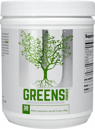 Universal Nutrition Greens Powder, Unflavored - 300 grams | High-Quality Health and Wellbeing | MySupplementShop.co.uk