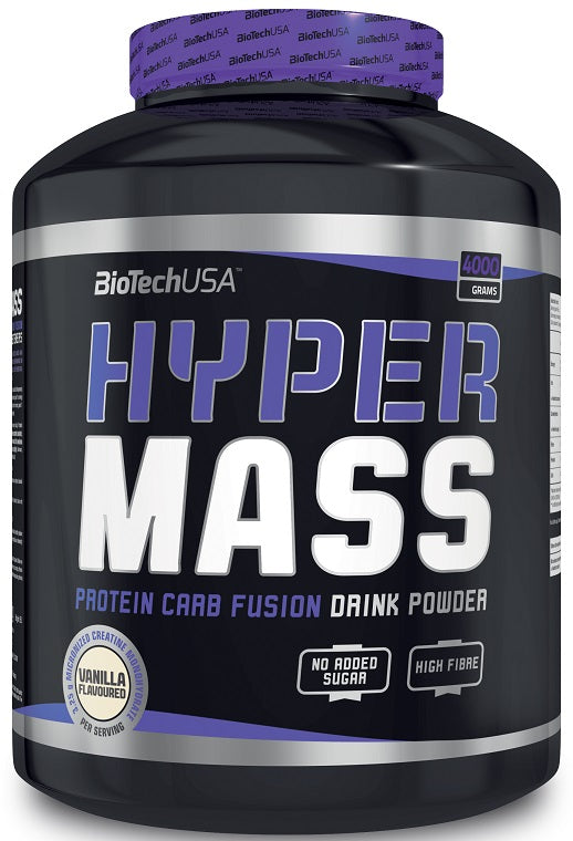 BioTechUSA Hyper Mass, Vanilla - 4000 grams | High-Quality Weight Gainers & Carbs | MySupplementShop.co.uk