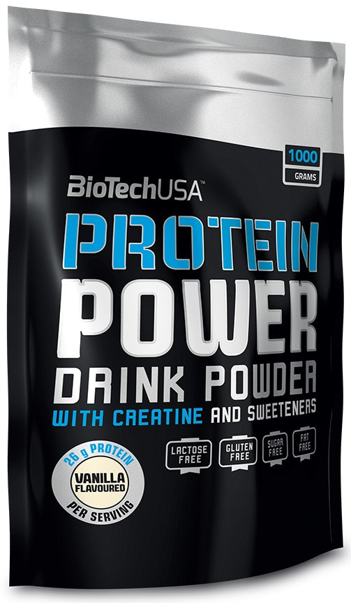 BioTechUSA Protein Power, Vanilla - 1000 grams | High-Quality Protein | MySupplementShop.co.uk