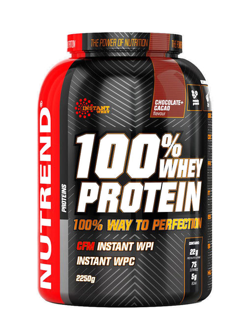 Nutrend 100% Whey Protein, Chocolate Cocoa - 2250 grams | High-Quality Protein | MySupplementShop.co.uk