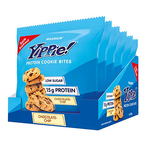 Weider Yippie! Protein Cookie, Chocolate Chip - 6 x 50g | High-Quality Health Foods | MySupplementShop.co.uk