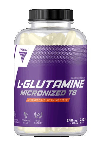 Trec Nutrition L-Glutamine Micronized T6 - 240 caps | High-Quality Amino Acids and BCAAs | MySupplementShop.co.uk