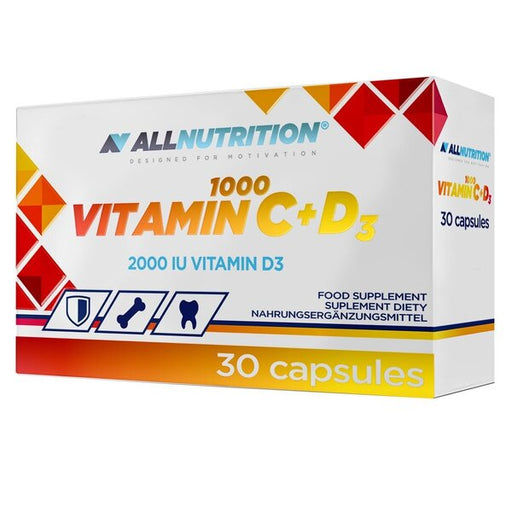 Allnutrition Vitamin C 1000 + D3 - 30 caps | High-Quality Combination Multivitamins & Minerals | MySupplementShop.co.uk