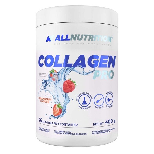 Allnutrition Collagen Pro, Strawberry 26 Servings - 400g - Collagen Supplement at MySupplementShop by Allnutrition