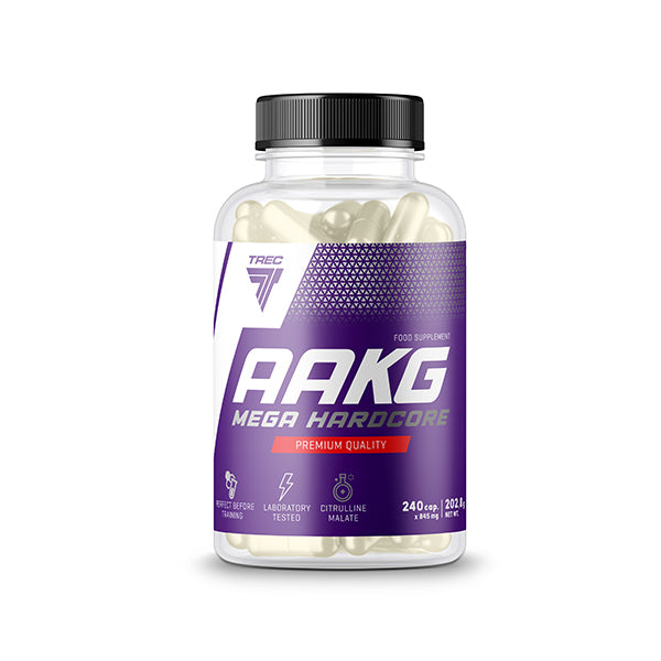 Trec Nutrition AAKG Mega Hardcore, Caps - 240 caps | High-Quality Nitric Oxide Boosters | MySupplementShop.co.uk