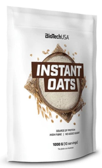 BioTechUSA Instant Oats, Chocolate - 1000g | High-Quality Porridge | MySupplementShop.co.uk