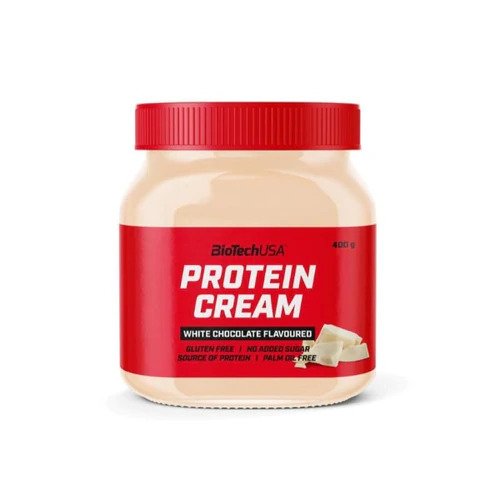 BioTechUSA Protein Cream, White Chocolate - 400g | High-Quality Protein Supplements | MySupplementShop.co.uk