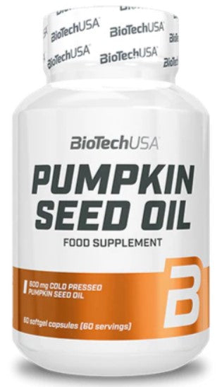 BioTechUSA Pumpkin Seed Oil, 1000mg - 60 softgels | High-Quality Sports Supplements | MySupplementShop.co.uk