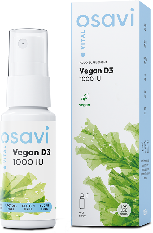 Osavi Vegan D3 Oral Spray, 1000IU - 12.5 ml. | High-Quality Vitamin D | MySupplementShop.co.uk