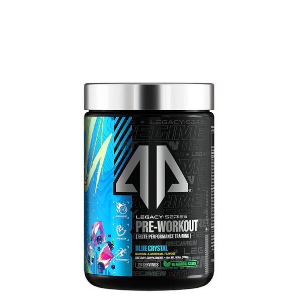 AP Sports Regimen Legacy Series Pre-Workout, Blue Crystal - 280 grams | High-Quality Pre & Post Workout | MySupplementShop.co.uk