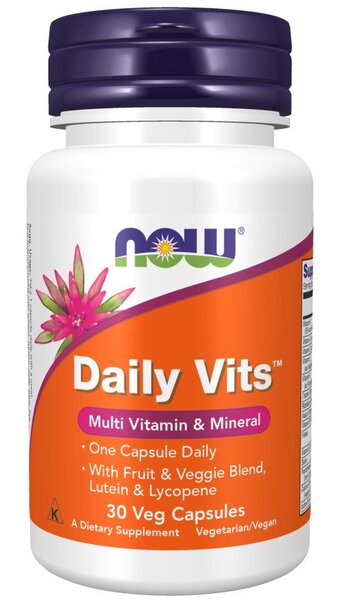 NOW Foods Daily Vits - 30 vcaps - Vitamins &amp; Minerals at MySupplementShop by NOW Foods