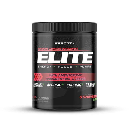 Efectiv Nutrition Elite Pre-Workout, Strawberry Lime - 420 grams | High-Quality Pre & Post Workout | MySupplementShop.co.uk