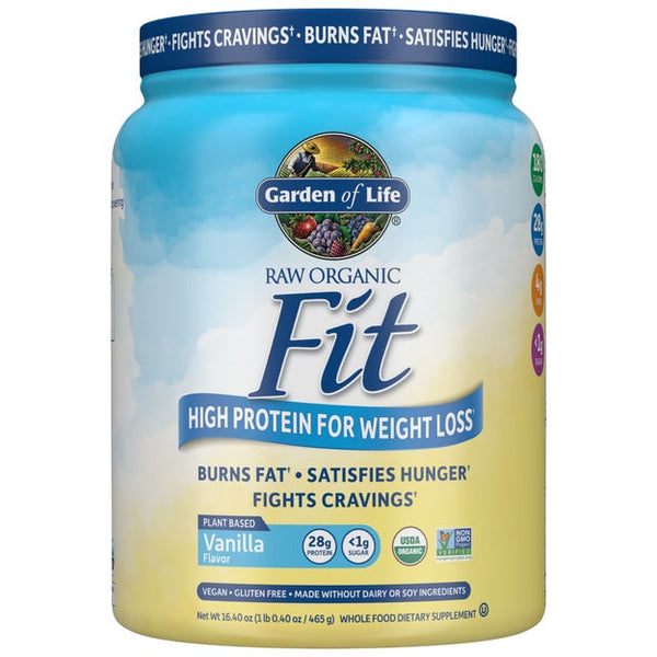 Garden of Life Raw Organic Fit, Vanilla - 465g | High-Quality Protein | MySupplementShop.co.uk