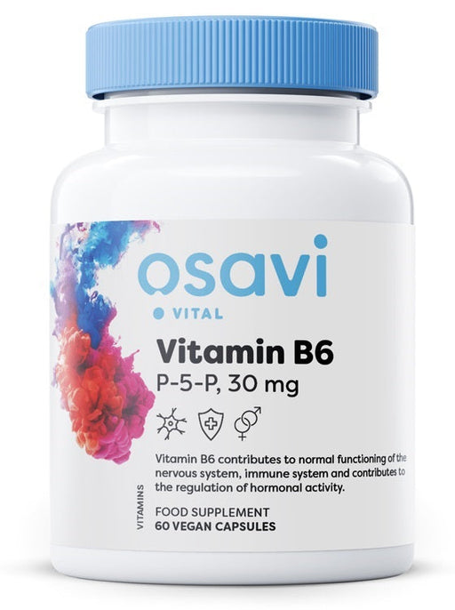 Osavi Vitamin B6 - P-5-P, 30 mg - 60 vegan caps - Vitamin B6 at MySupplementShop by Osavi