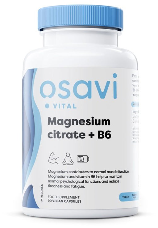 Osavi Magnesium Citrate + B6 - 90 vcaps - Vitamins &amp; Minerals at MySupplementShop by Osavi