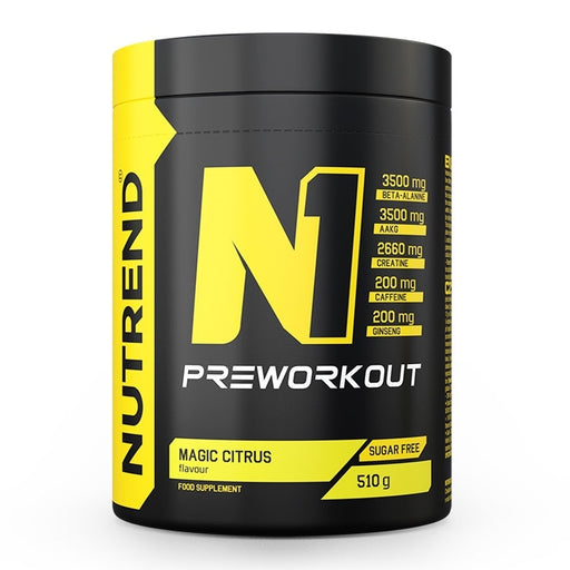 N1 Pre-Workout, Magic Citrus - 510g by Nutrend at MYSUPPLEMENTSHOP.co.uk