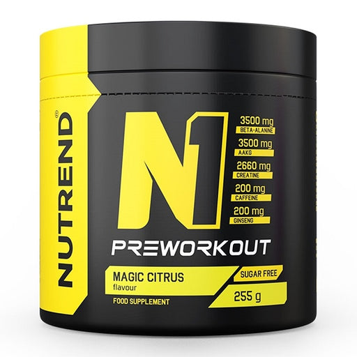 N1 Pre-Workout, Magic Citrus - 255g by Nutrend at MYSUPPLEMENTSHOP.co.uk