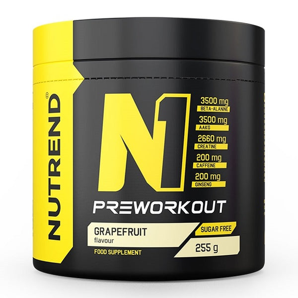 N1 Pre-Workout, Grapefruit - 255g by Nutrend at MYSUPPLEMENTSHOP.co.uk