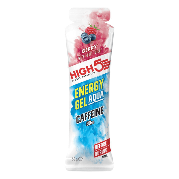 HIGH5 Energy Gel Aqua Caffeine Berry 66g (Single) - Sports Nutrition at MySupplementShop by HIGH5