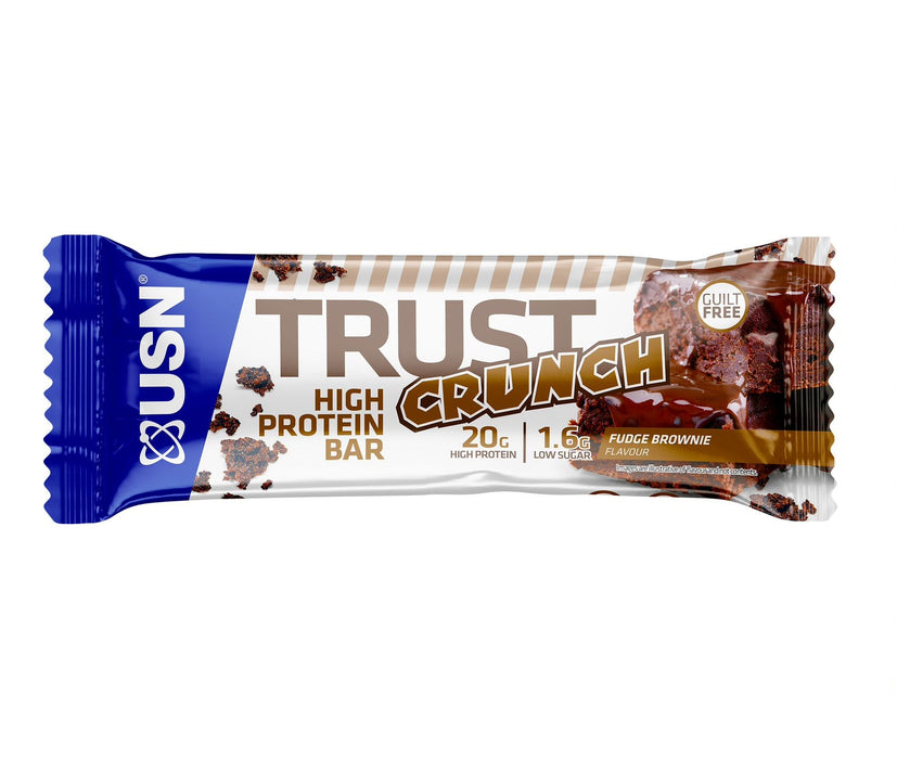 USN TRUST Crunch Protein Bars 12 x 60g | High-Quality Sports Nutrition | MySupplementShop.co.uk